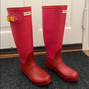 Red Hunter Boots
